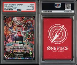 VEGAPUNK - One Piece OP07-097 - PSA 10 AAL Alt Art Leader - 500 Years - Image 3