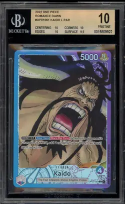 One Piece CCG Kaido Romance Dawn OP01-061 BGS 10 Pristine - Image 1