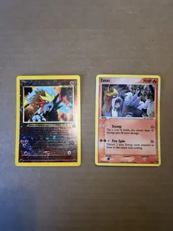 Pokemon Entei Card Lot Vintage WOTC Holo Promo Neo Holo Gx V Legendary Beast NM - Image 2