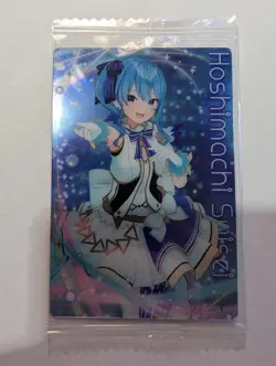 Hoshimachi Suisei Idol Outfit Hololive Wafer 2 Metallic Foil Card Sealed BANDAI - Image 1