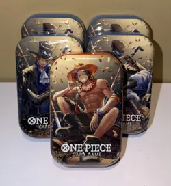 ONE PIECE CARD GAME - Mini TIN PACK Lot Of 5 Tins Set VOL. 2 Art Set - Image 1