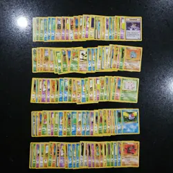 WOTC Pokemon Base Set Card Lot 100+ LP–HP Vintage • Actual Cards Shown - Image 1