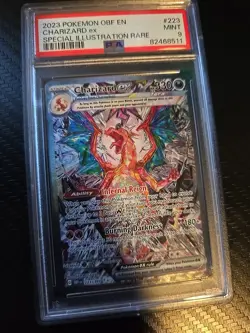 Charizard EX Obsidian Flames Full Art Holo Pokemon Card PSA 9 Mint 223/197 - Image 1