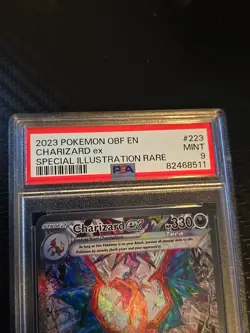 Charizard EX Obsidian Flames Full Art Holo Pokemon Card PSA 9 Mint 223/197 - Image 4