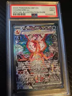 Charizard EX Obsidian Flames Full Art Holo Pokemon Card PSA 9 Mint 223/197 - Image 5