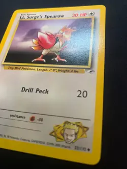 LT. SURGE'S SPEAROW - 052/132 - GYM HEROES - POKEMON CARD - LP - Image 3