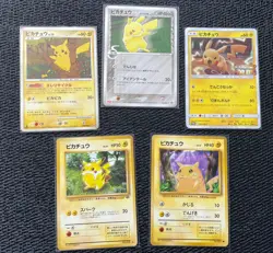 Pokemon Card Lot Pikachu Vintage Old Back Mixed Set 6 Cards Japan Rare - Image 1