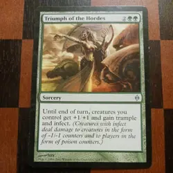 Mtg Triumph of the Hordes LP/NM New Phyrexia Poison Counters Magic Infect Card - Image 1