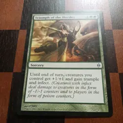 Mtg Triumph of the Hordes LP/NM New Phyrexia Poison Counters Magic Infect Card - Image 2