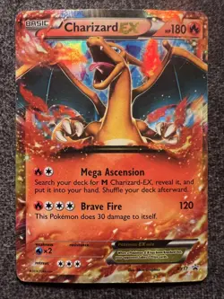 Charizard EX XY17 Black Star Promo Holo Pokemon Card LP - Image 1