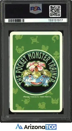 Pokemon 1996 Venonat 048 9 Of Diamonds Green Playing Card Japanese PSA 10 - Image 2