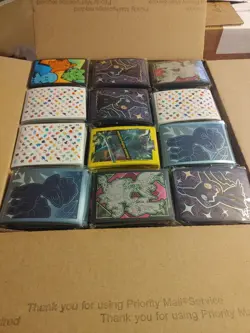 Pokemon TCG Sealed ETB Card Sleeves Assorted Lot of 108 - Image 1
