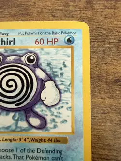 Never Played Poliwhirl - 13/102 - Pokemon Base Set Shadowless Rare Card WOTC - Image 5