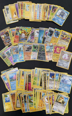 170+ Card Pokemon Lot Heavily Played & Damaged Great 4 Playing Vintage To Modern - Image 1