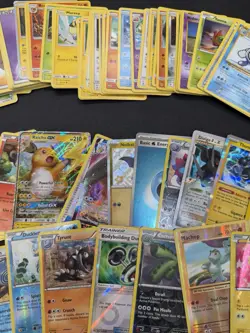 170+ Card Pokemon Lot Heavily Played & Damaged Great 4 Playing Vintage To Modern - Image 3
