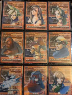Final Fantasy Art Museum Coca Cola FULL SET x18 Trading Cards FF7 FF8 NM FFII - Image 4