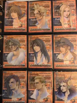 Final Fantasy Art Museum Coca Cola FULL SET x18 Trading Cards FF7 FF8 NM FFII - Image 5