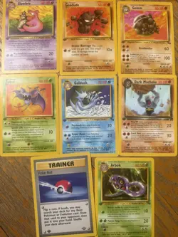 Pokemon TCG 337 Card Lot 🤩 1st edition -Base -Rocket -Jungle -fossil👍 Binder - Image 1