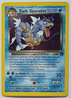 Dark Gyarados Pokemon Team Rocket 8/82 Holo Pokemon TCG Card - Image 1