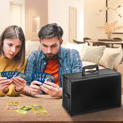 CARDKINGPRO No Logo | BBB | 2500 Sports Pokemon TCG Game Card Storage Case Black - Image 2