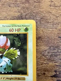 Never Played Ivysaur 30/102 Base Set (Shadowless) Uncommon Pokemon Card NM/NP - Image 5