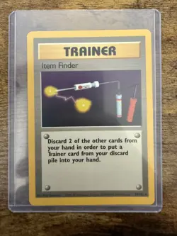 Never Played Pokemon TCG Base Set Trainer Item Finder Rare Card 74/102 NM/NP - Image 1