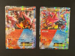 Volcanion EX - Pokemon TCG - 2 Card Lot - 2016 Promo & Ultra Rare Holo - Image 1