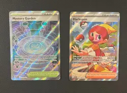 Mystery Garden & Harlequin - Pokemon TCG - 2 Card Lot (Full Art Ultra Rare Holo) - Image 1