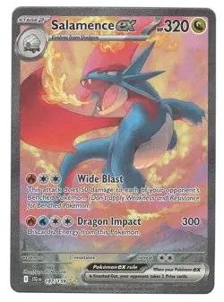 Pokemon TCG Salamence EX Journey Together Special Illustration Rare Card 187/159 - Image 1