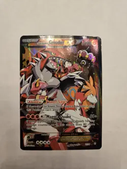 Pokemon TCG Team Magma's Groudon EX Holo Rare Card 15/34 Double Crisis - Image 1