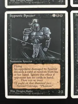 4x Hypnotic Specter MTG Core Set 4th Edition Magic - Image 4