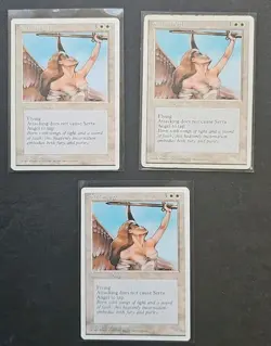 Mtg 3x 💥 Serra Angel 💥 4th Edition NM/LP Magic The Gathering - Image 1