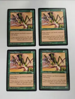MTG Playset 4x Giant Mantis (Mirage/Green/C) - BGM - Image 1