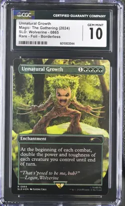 CGC 10 MTG Secret Lair Marvel Groot Unnatural Growth Foil - Image 1