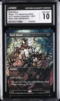 2025 MAGIC: THE GATHERING #2001 DARK RITUAL CGC 10 GEM MINT - Image 1