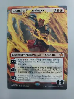 MTG Chandra, Flameshaper Foundations 0360 Borderless Mythic - Image 1
