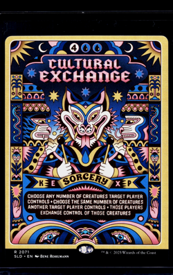 MTG Magic The Gathering Secret Lair Poster Borderless #2071 Cultural Exchange LP - Image 1