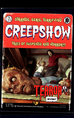 2023 MTG Magic the Gathering SLD Secret Lair Creepshow Poster #750 Terror - Image 1