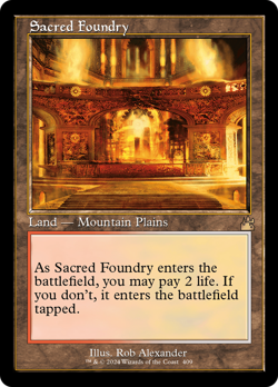Sacred Foundry (Retro) [Ravnica Remastered] Magic MTG - Image 1