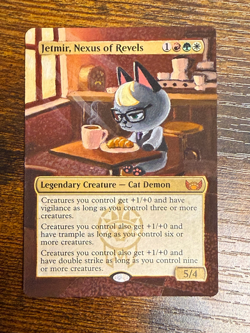 Jetmir, Nexus of Revels Magic the Gathering altered art hand painted as Raymond - Image 1