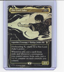 Magic MTG Avatar The Last Airbender Fire Lord Zuko Borderless Foil R0315 - Image 1