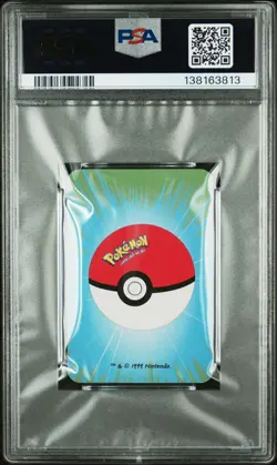 1999 BICYCLE POKEMON MINI PLAYING CARDS GREEN DECK 5 OF SPADES CHARMELEON PSA 9 - Image 2