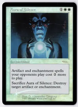 Aura of Silence - Foil - MTG Friday Night Magic 2002 - RareCo - Image 1