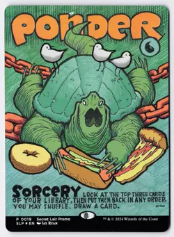 Ponder - Foil - Borderless - MTG Secret Lair Showdown - RareCo - Image 1