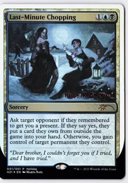 Last-Minute Chopping - Foil - MTG Special Occasions: Happy Holidays - RareCo - Image 1