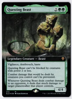 Questing Beast - Foil - Extended Art - MTG Throne of Eldraine - RareCo - Image 1