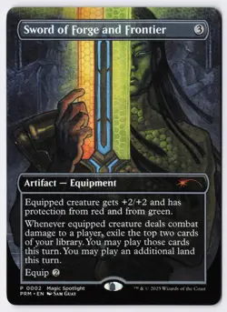Sword of Forge and Frontier - Borderless - MTG Magic Spotlight: Dragons - RareCo - Image 1