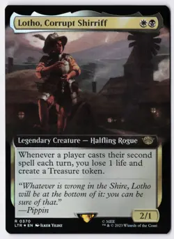 Lotho, Corrupt Shirriff - Foil-Extended Art - MTG Universes Beyond: LOTR -RareCo - Image 1