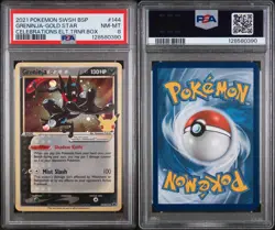 2021 POKEMON SWSH BLACK STAR PROMO #144 GRENINJA-GOLD STAR PSA 8 - Image 3