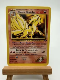 Pokemon Blaine’s Ninetales 2000 Gym Challenge 21/132 Near Mint - Image 1